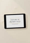 ZAYVORA AI Prompt Vault cover