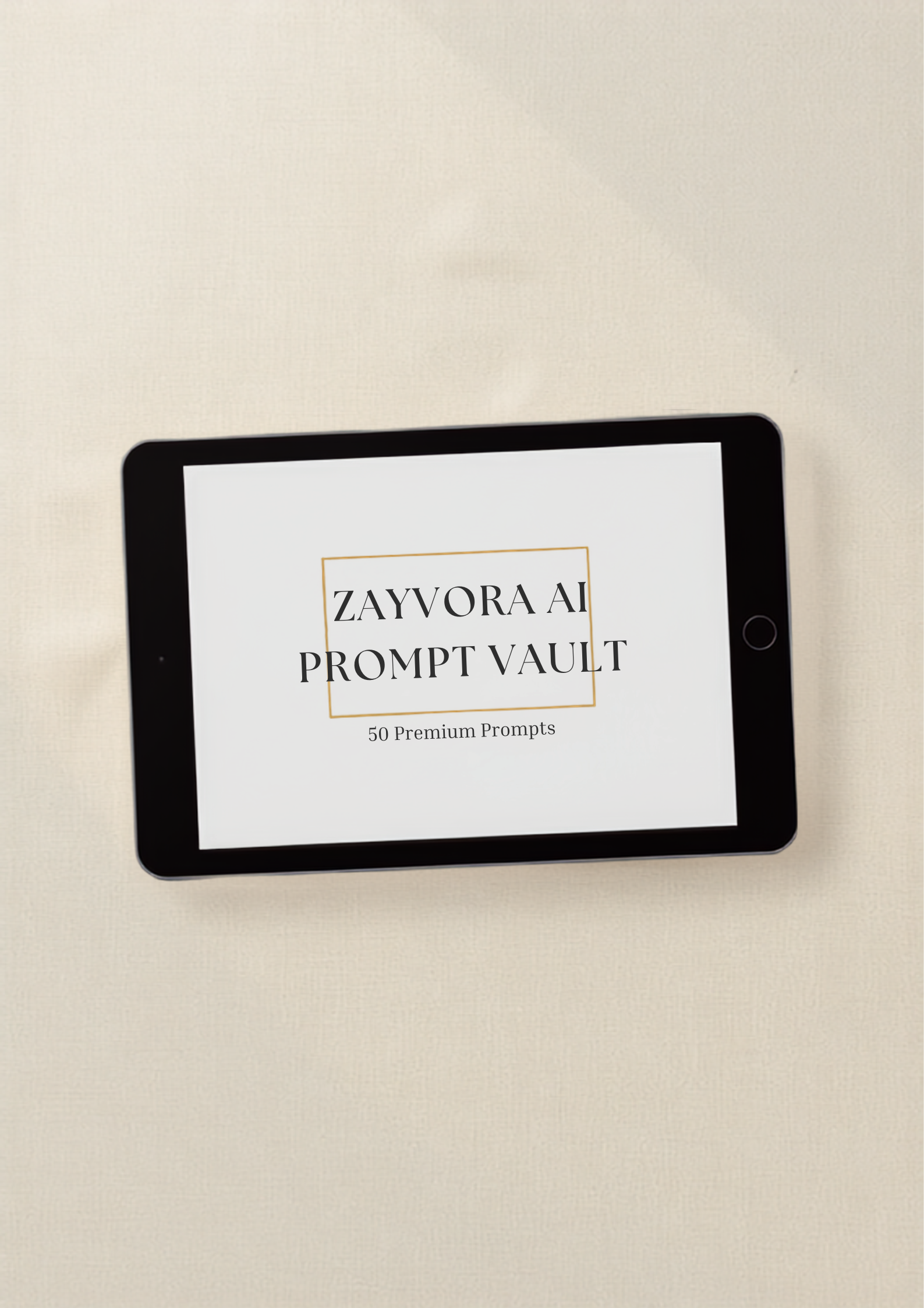 ZAYVORA AI Prompt Vault cover