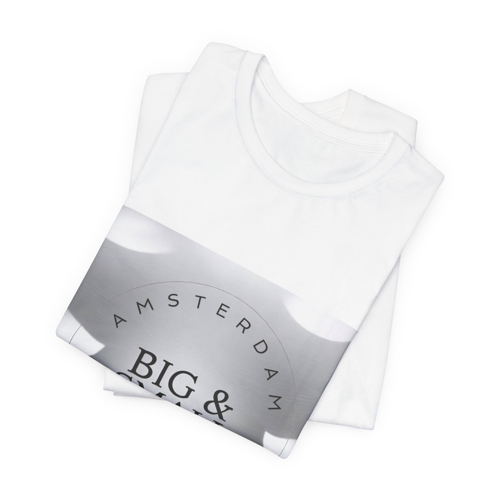 Big & Small Architects Amsterdam Graphic Tee — Minimal Monochrome Architectural Shirt