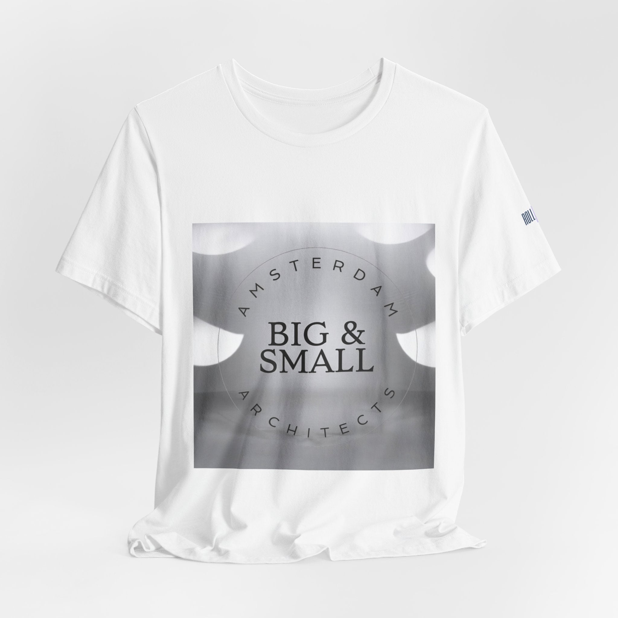 Big & Small Architects Amsterdam Graphic Tee — Minimal Monochrome Architectural Shirt
