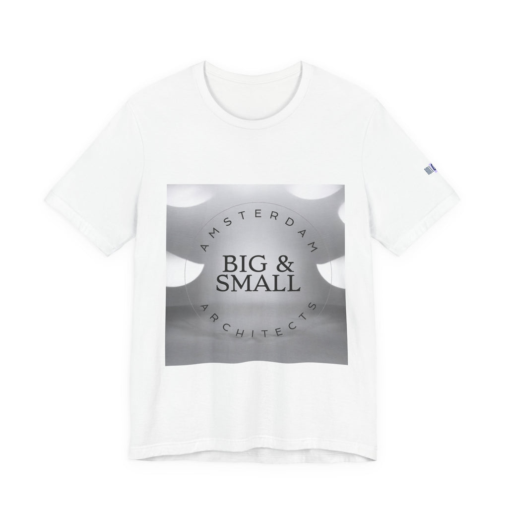 Big & Small Architects Amsterdam Graphic Tee — Minimal Monochrome Architectural Shirt