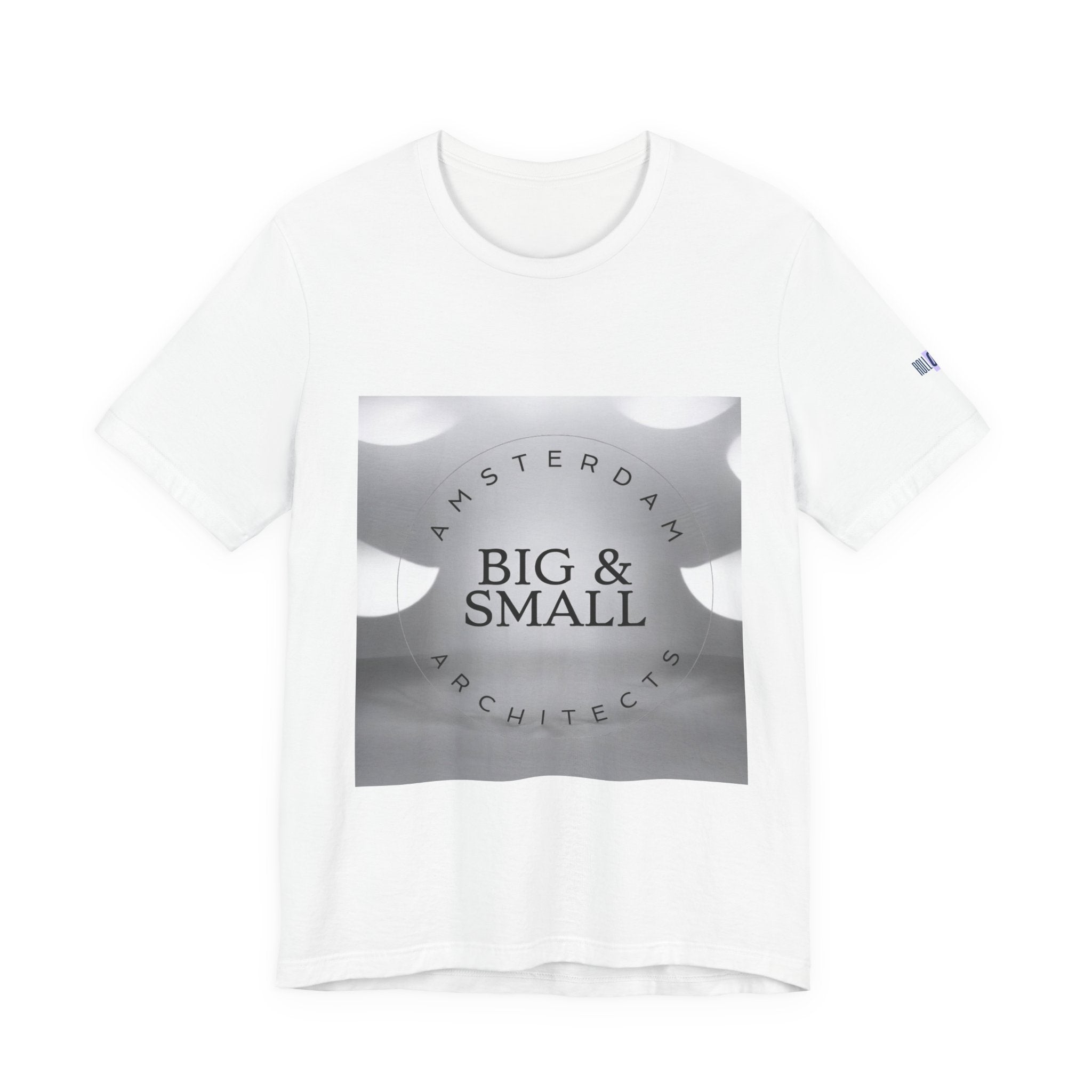 Big & Small Architects Amsterdam Graphic Tee — Minimal Monochrome Architectural Shirt