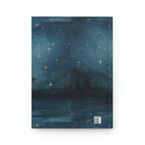 Stillness in the Motion Hardcover Journal — Moonlit Reflection Notebook for Mindfulness & Travel